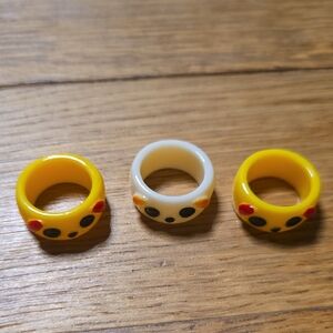 Cute Y2k Panda Resin Rings